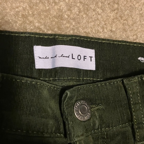 Newly added 💕 LOFT Forest Green Corduroy Trousers - Picture 2 of 7
